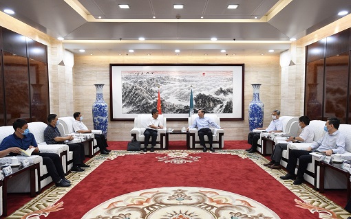 國家電網有限公司總經理、黨組副書記辛保安會見寧夏回族自治區副主席吳秀章