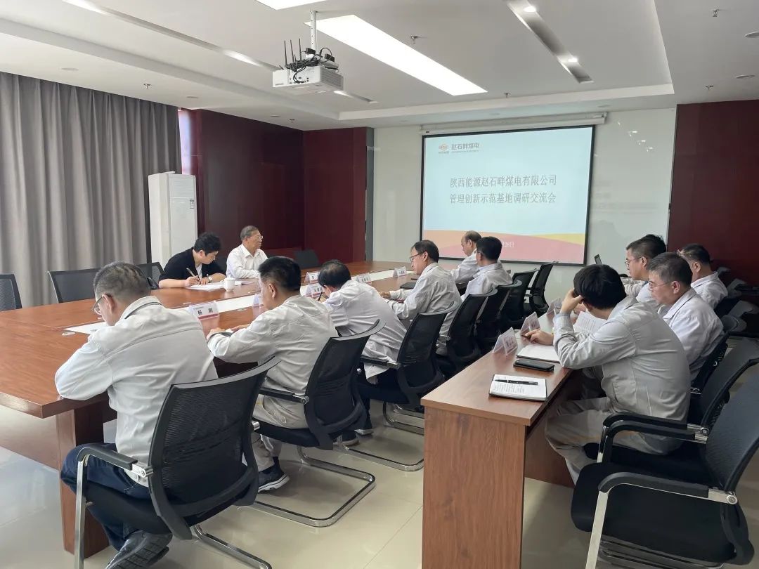 中國工業企業管理創新示范審定委員會到陜投集團趙石畔煤電調研