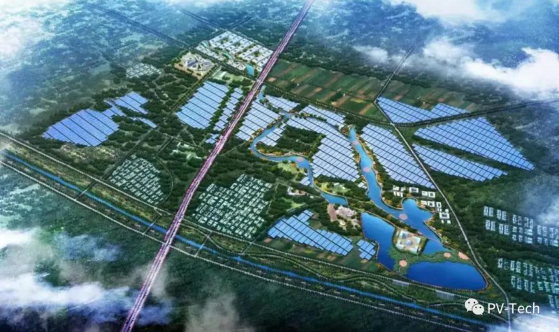 中節能濱海300MW光伏發電項目臨時送電推進項目建設