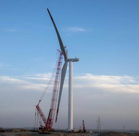 深耕大西北,H171-4MW分散式風(fēng)電項目成功首吊!