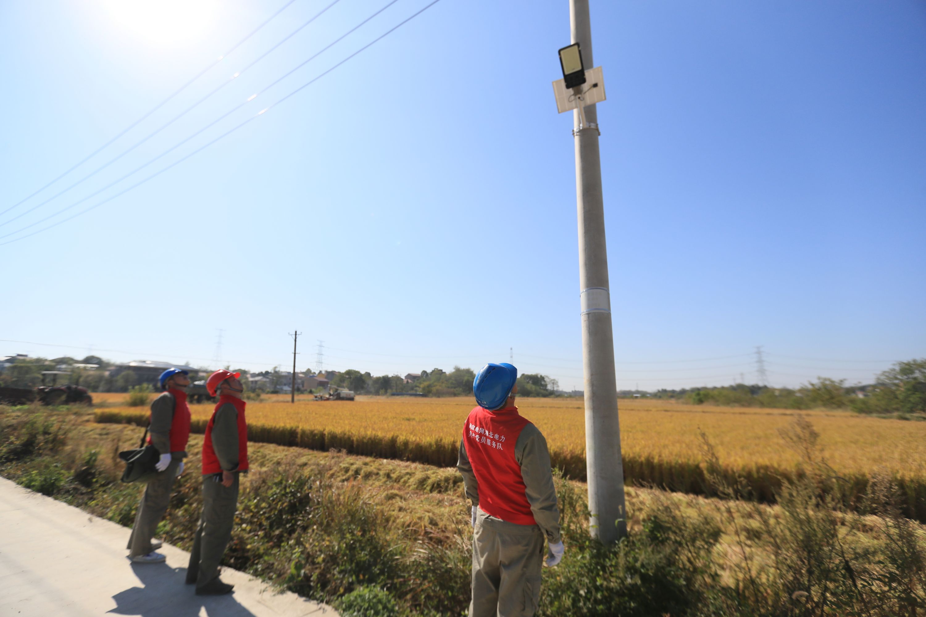金秋豐收正當時,供電部門全力保障農戶秋收用電