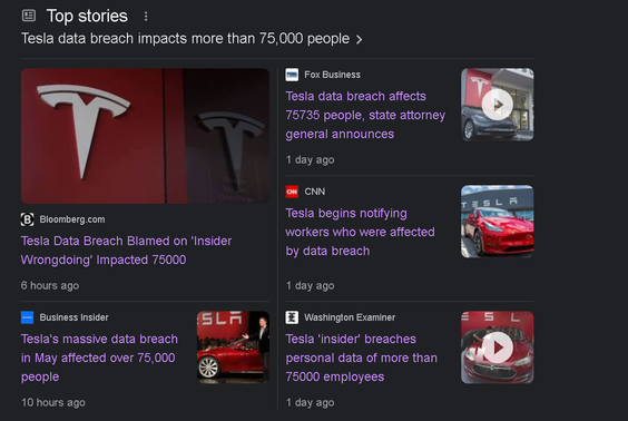 特斯拉“大規模”數據泄露事件,原因查明