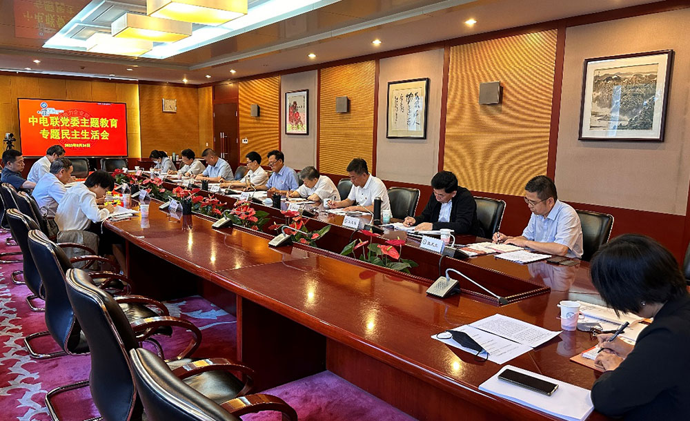 中電聯黨委召開主題教育專題民主生活會