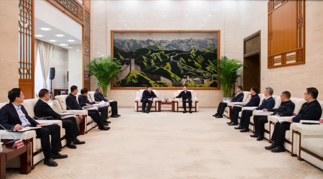 大唐集團董事長、黨組書鄒磊與國家電網董事長、黨組書記張智剛會談