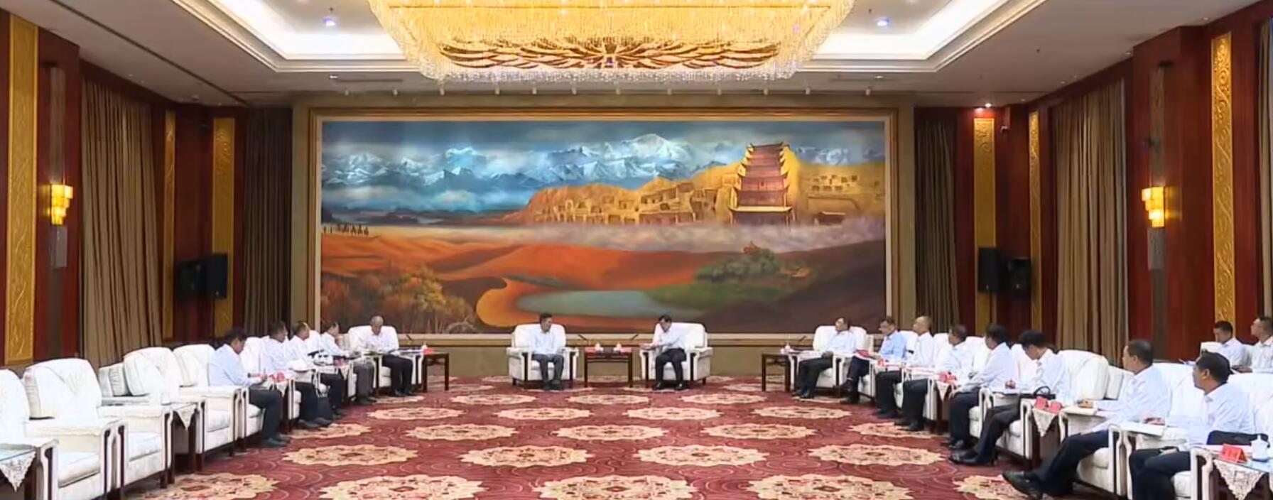 國(guó)家電投董事長(zhǎng)劉明勝、總經(jīng)理栗寶卿拜會(huì)甘肅省委書(shū)記胡昌升、省長(zhǎng)任振鶴