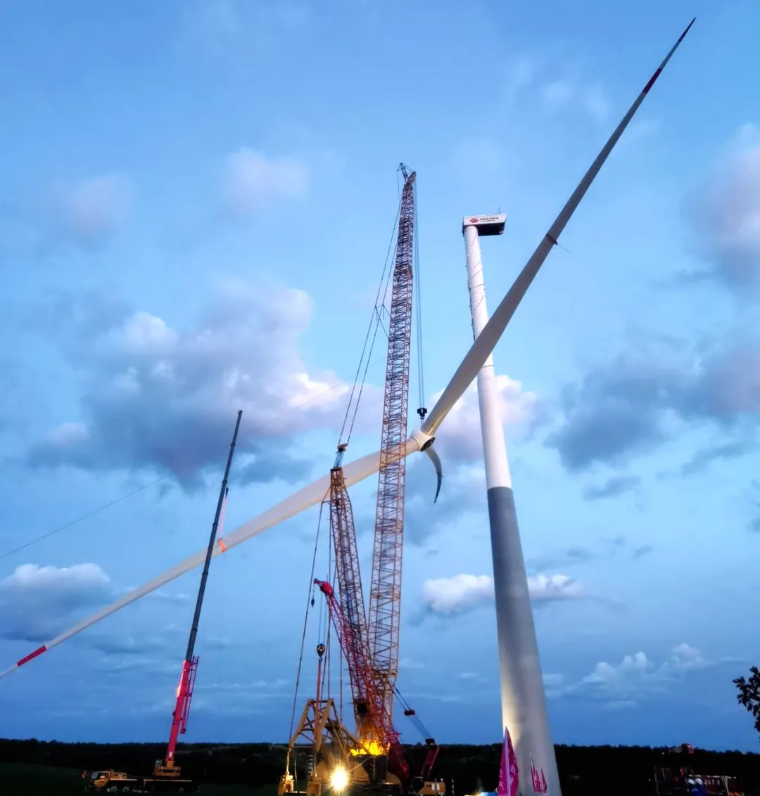 總計30臺!黑龍江北安建華風電項目150兆瓦混塔風機吊裝收官