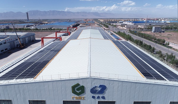 廣東省屬援疆企業在喀首個分布式屋頂光伏項目成功并網