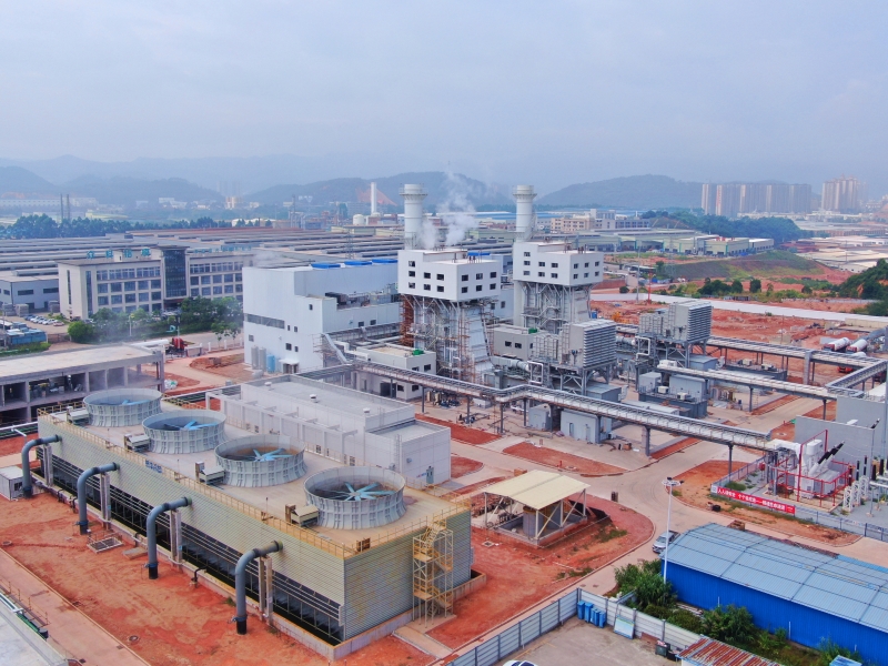 廣東德慶工業園天然氣熱電聯產項目兩臺機組投運