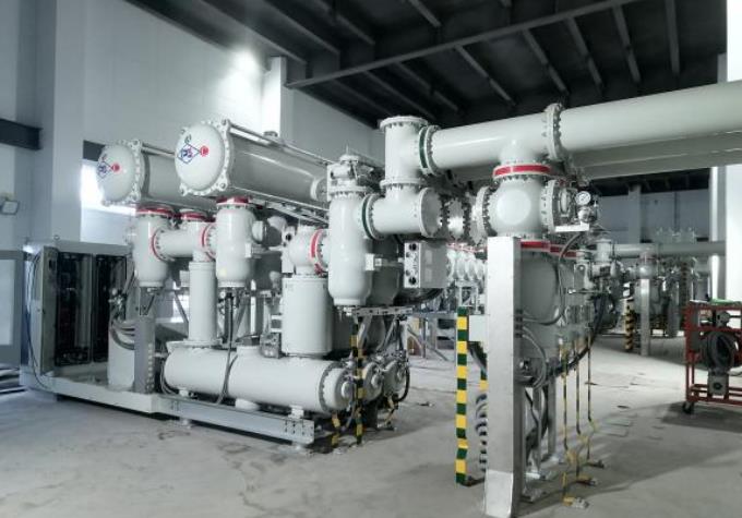 平高電氣首個252千伏混合氣體雙斷口GIS產品順利通過現場耐壓試驗