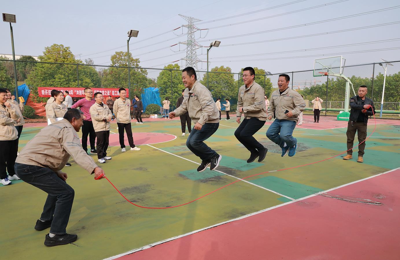 大唐環境特許經營分公司舉行2024年職工跳繩比賽