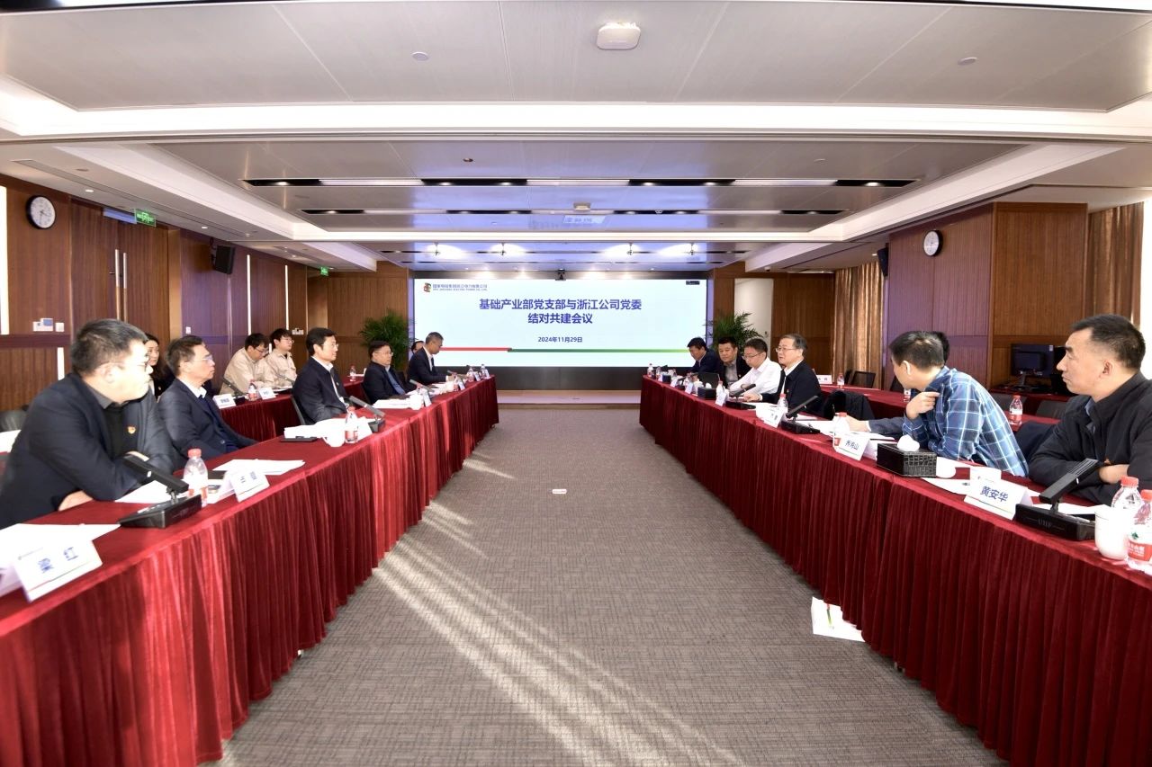國家電投基礎產業部黨支部與浙江公司黨委開展結對共建活動