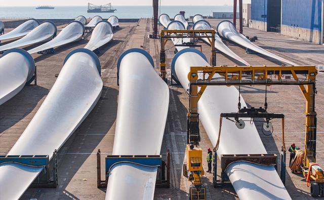 山東省加速發展海上風電，超大型風機源源不斷出海安裝