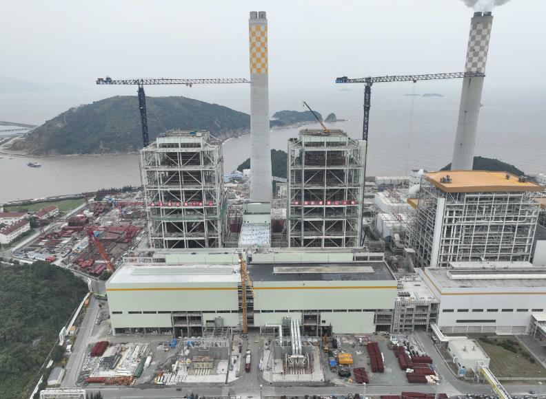 華潤電力溫州電廠二期工程3號機組相繼完成兩個節點