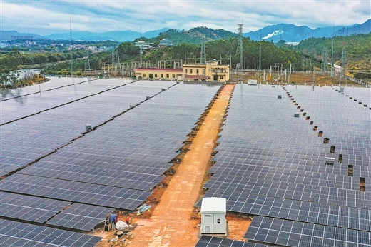 廣西蒙山聚合光伏發電項目將并網投運