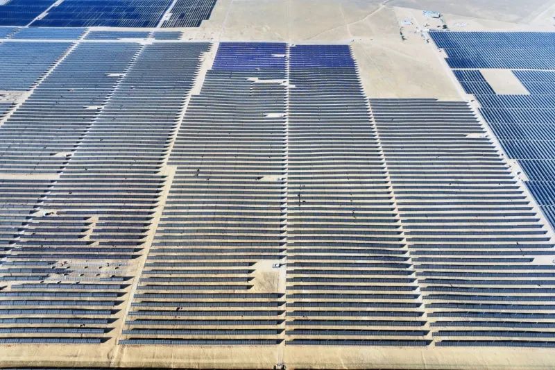 我國單體容量最大采煤沉陷區光伏基地