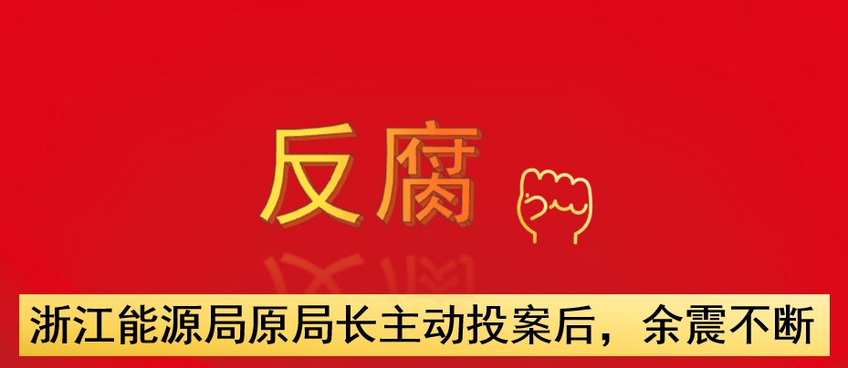 浙江能源局原局長主動投案后,余震不斷