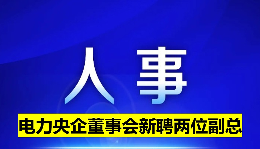 電力央企董事會新聘兩位副總