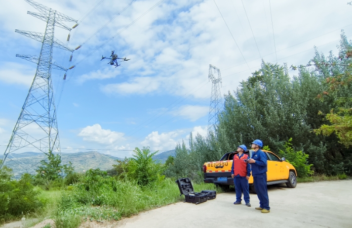 無人機特巡+數智化監測 筑牢電網防汛大堤
