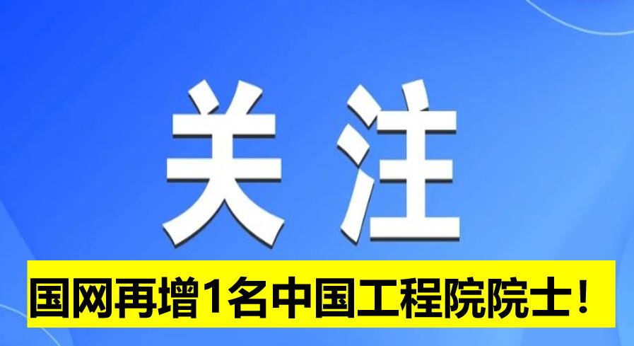 國網電科院再增1名中國工程院院士！